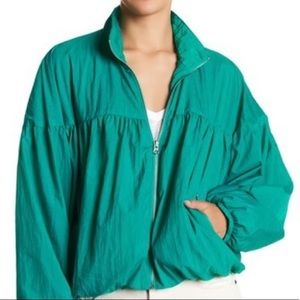 New Women’s Free People Balloon Bomber Jacket